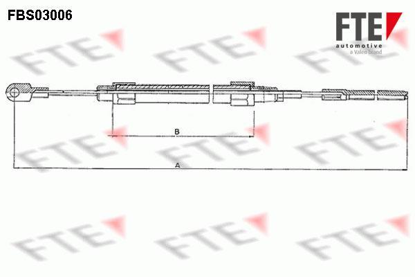 Câble de frein à main (Câble de frein à main) FTE automotive GmbH ref. 9250104