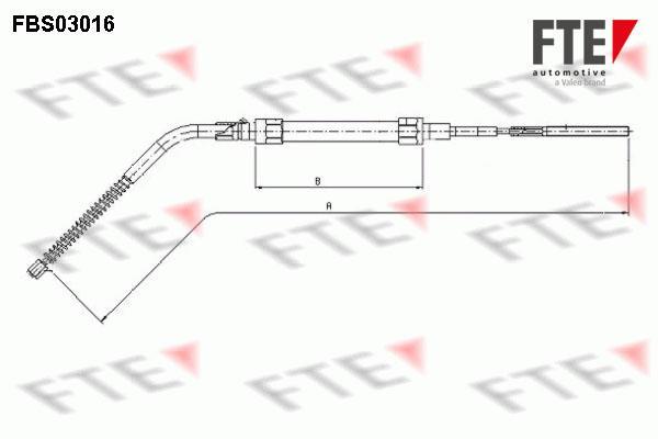 Câble de frein à main (Câble de frein à main) FTE automotive GmbH ref. 9250105