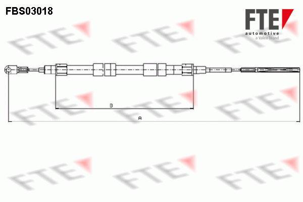 Câble de frein à main (Câble de frein à main) FTE automotive GmbH ref. 9250107