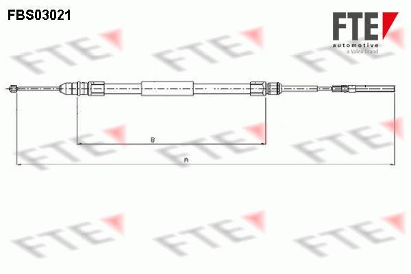 Câble de frein à main (Câble de frein à main) FTE automotive GmbH ref. 9250110