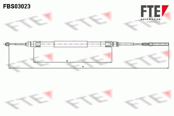 Câble de frein à main (Câble de frein à main) FTE automotive GmbH ref. 9250112