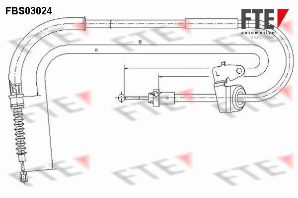 Câble de frein à main (Câble de frein à main) FTE automotive GmbH ref. 9250113