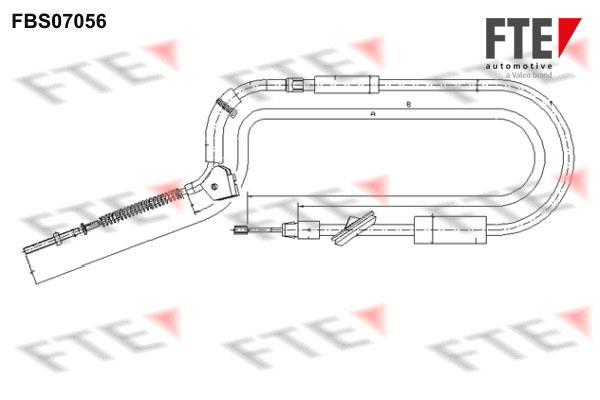 Câble de frein à main (Câble de frein à main) FTE automotive GmbH ref. 9250211