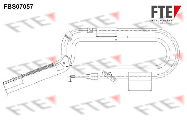 Câble de frein à main (Câble de frein à main) FTE automotive GmbH ref. 9250212
