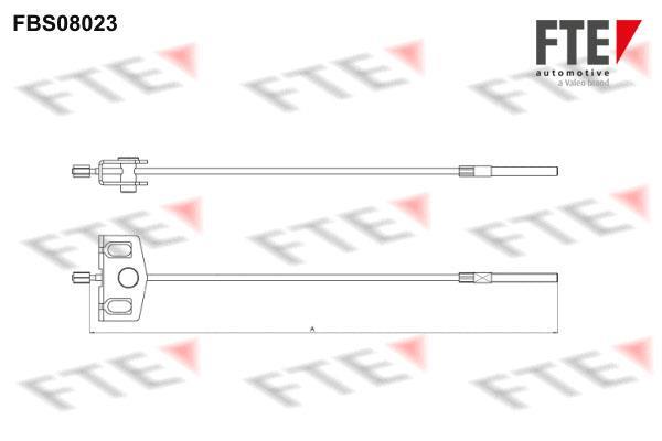Câble de frein à main (Câble de frein à main) FTE automotive GmbH ref. 9250229