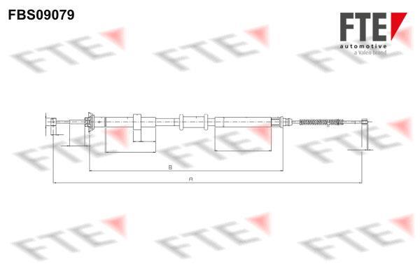 Câble de frein à main (Câble de frein à main) FTE automotive GmbH ref. 9250299