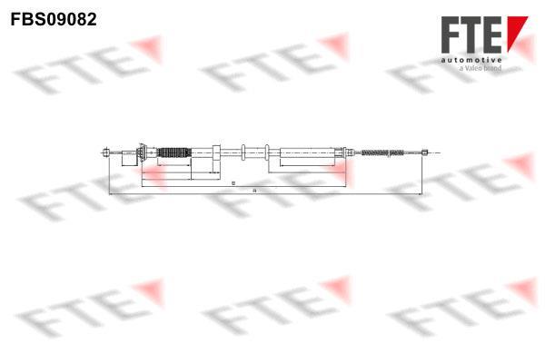 Câble de frein à main (Câble de frein à main) FTE automotive GmbH ref. 9250302