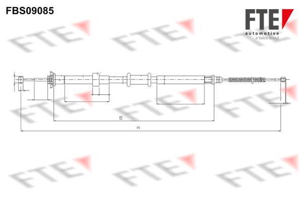 Câble de frein à main (Câble de frein à main) FTE automotive GmbH ref. 9250303