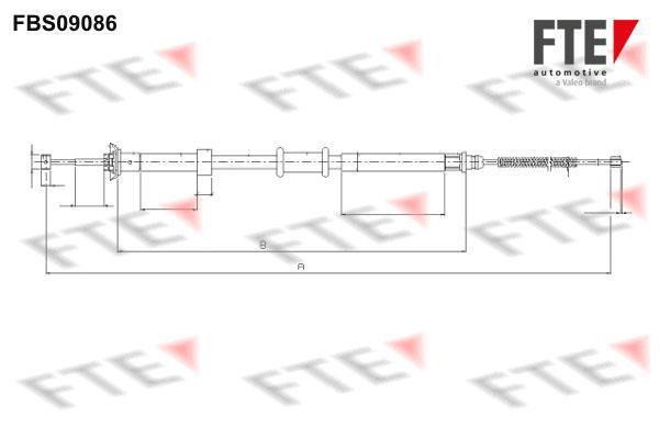 Câble de frein à main (Câble de frein à main) FTE automotive GmbH ref. 9250304