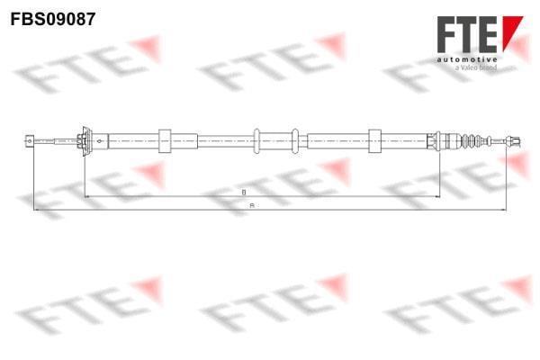 Câble de frein à main (Câble de frein à main) FTE automotive GmbH ref. 9250660