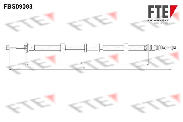 Câble de frein à main (Câble de frein à main) FTE automotive GmbH ref. 9250661