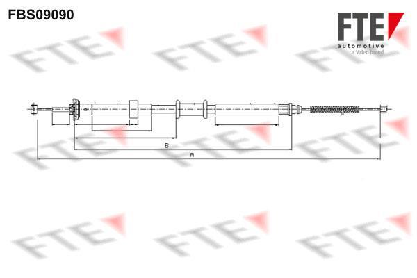 Câble de frein à main (Câble de frein à main) FTE automotive GmbH ref. 9250306