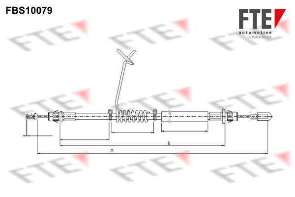 Câble de frein à main (Câble de frein à main) FTE automotive GmbH 9250370