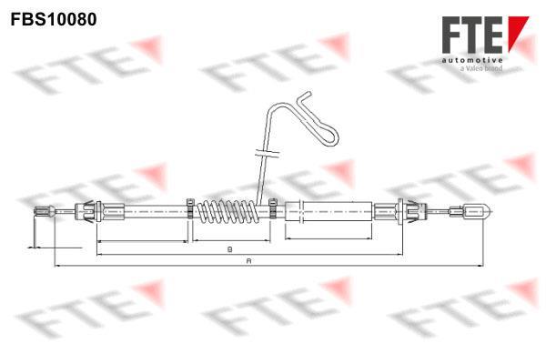 Câble de frein à main (Câble de frein à main) FTE automotive GmbH ref. 9250371