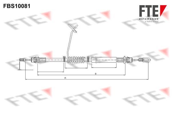 Câble de frein à main (Câble de frein à main) FTE automotive GmbH ref. 9250372