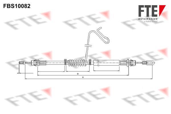 Câble de frein à main (Câble de frein à main) FTE automotive GmbH ref. 9250373