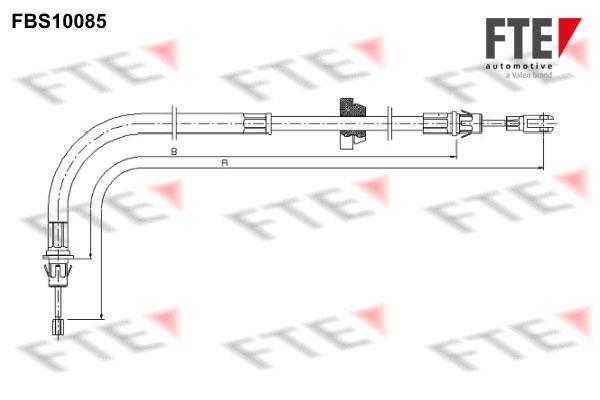 Câble de frein à main (Câble de frein à main) FTE automotive GmbH ref. 9250376