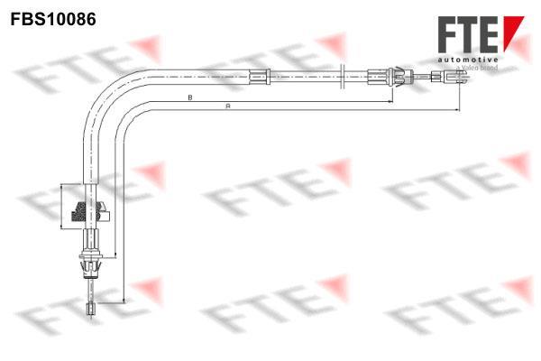 Câble de frein à main (Câble de frein à main) FTE automotive GmbH ref. 9250377