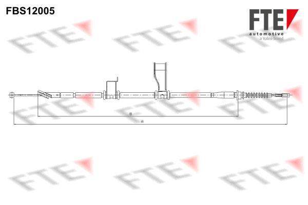 Câble de frein à main (Câble de frein à main) FTE automotive GmbH ref. 9250395