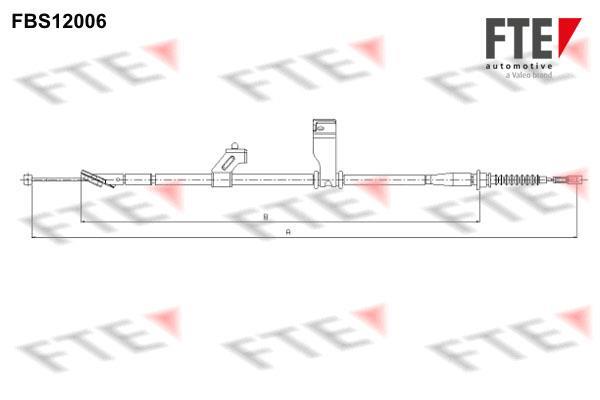 Câble de frein à main (Câble de frein à main) FTE automotive GmbH ref. 9250396