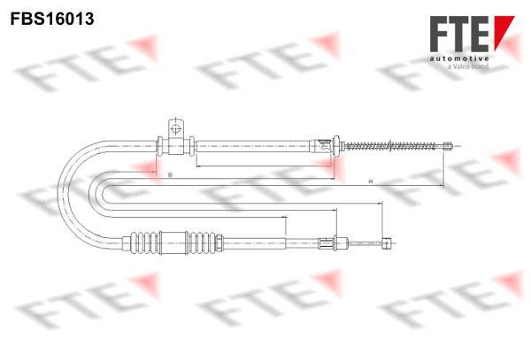 Câble de frein à main (Câble de frein à main) FTE automotive GmbH ref. 9250417