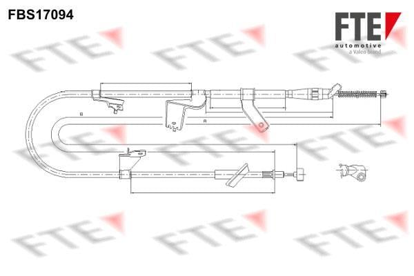 Câble de frein à main (Câble de frein à main) FTE automotive GmbH ref. 9250476