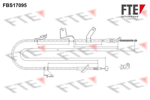 Câble de frein à main (Câble de frein à main) FTE automotive GmbH ref. 9250477