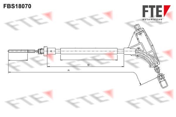 Câble de frein à main (Câble de frein à main) FTE automotive GmbH ref. 9250531
