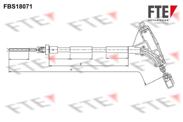 Câble de frein à main (Câble de frein à main) FTE automotive GmbH ref. 9250532