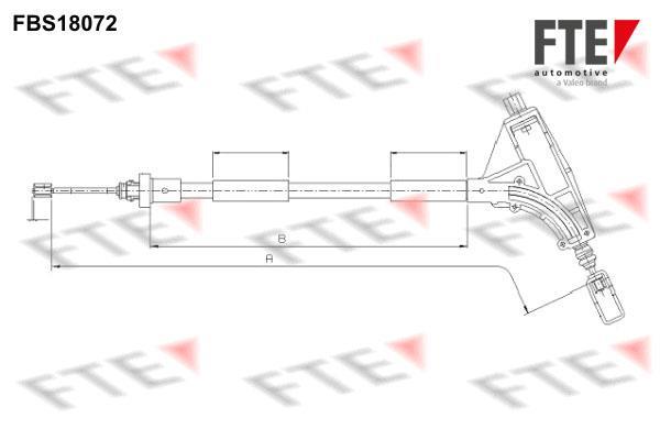 Câble de frein à main (Câble de frein à main) FTE automotive GmbH ref. 9250533