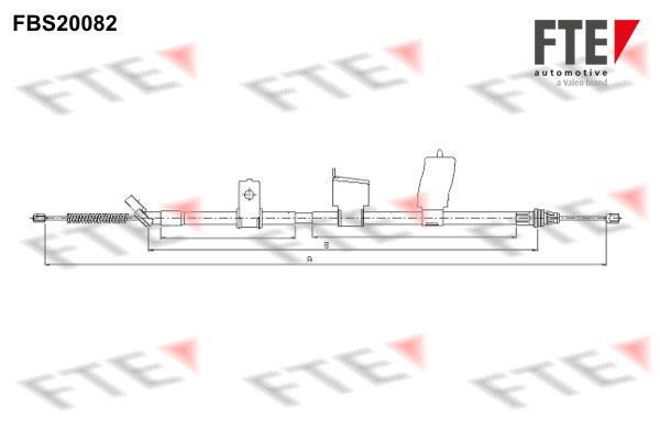 Câble de frein à main (Câble de frein à main) FTE automotive GmbH ref. 9250591