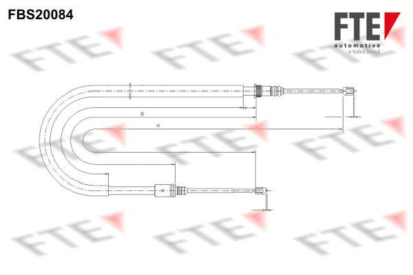 Câble de frein à main (Câble de frein à main) FTE automotive GmbH ref. 9250592