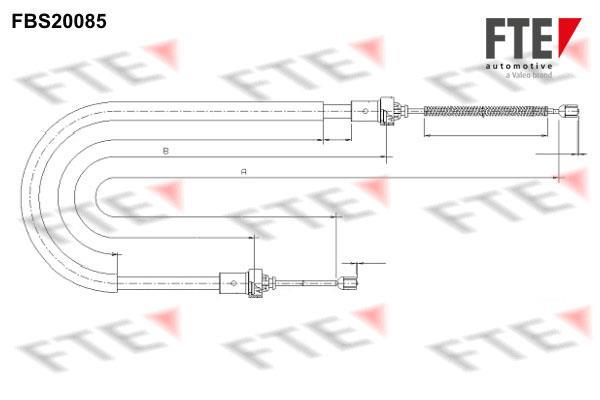 Câble de frein à main (Câble de frein à main) FTE automotive GmbH ref. 9250593