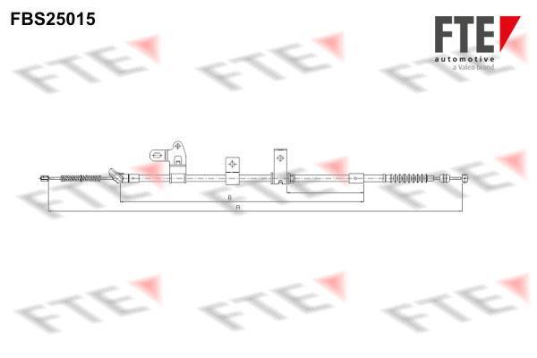 Câble de frein à main (Câble de frein à main) FTE automotive GmbH ref. 9250604