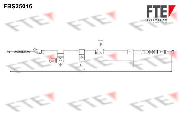 Câble de frein à main (Câble de frein à main) FTE automotive GmbH ref. 9250605