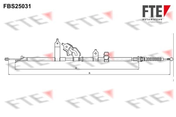 Câble de frein à main (Câble de frein à main) FTE automotive GmbH ref. 9250620
