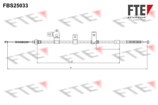 Câble de frein à main (Câble de frein à main) FTE automotive GmbH ref. 9250622