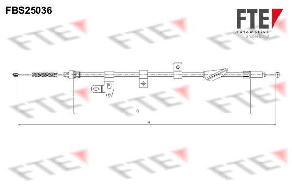 Câble de frein à main (Câble de frein à main) FTE automotive GmbH ref. 9250625