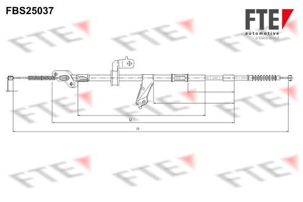 Câble de frein à main (Câble de frein à main) FTE automotive GmbH ref. 9250626