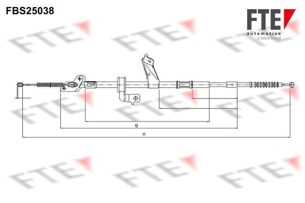 Câble de frein à main (Câble de frein à main) FTE automotive GmbH ref. 9250627