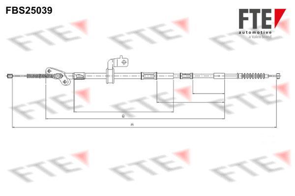 Câble de frein à main (Câble de frein à main) FTE automotive GmbH ref. 9250628