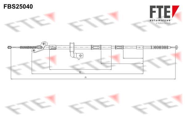 Câble de frein à main (Câble de frein à main) FTE automotive GmbH ref. 9250629