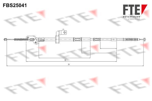 Câble de frein à main (Câble de frein à main) FTE automotive GmbH ref. 9250630