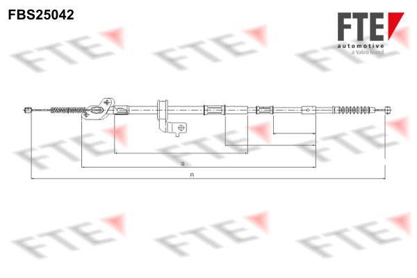 Câble de frein à main (Câble de frein à main) FTE automotive GmbH ref. 9250631
