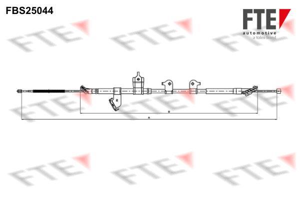 Câble de frein à main (Câble de frein à main) FTE automotive GmbH ref. 9250633