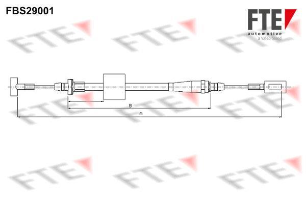 Câble de frein à main (Câble de frein à main) FTE automotive GmbH ref. 9250654