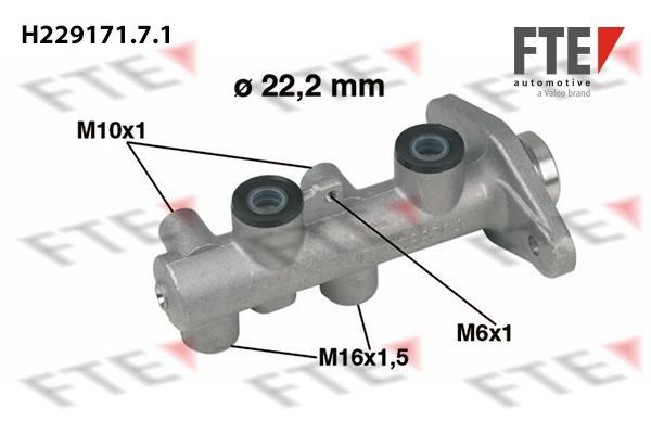 Maître-cylindre de frein FTE automotive GmbH 9220210