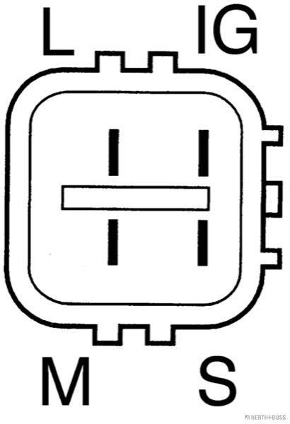 Alternateur HERTH+BUSS JAKOPARTS J5112163