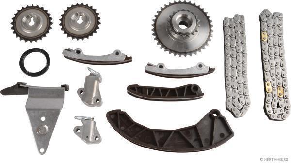 Jeu de distribution à chaînes (Kit chaîne de distribution) HERTH+BUSS JAKOPARTS ref. J1190501