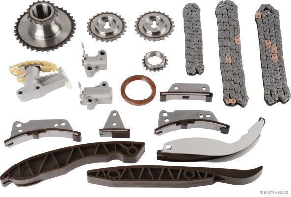 Jeu de distribution à chaînes (Kit chaîne de distribution) HERTH+BUSS JAKOPARTS ref. J1190506